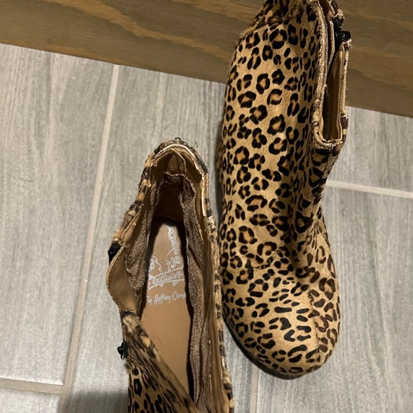 Jeffrey Campbell Pixie Leopard Fur Wedge AnkleBoot - Picture 4 of 9